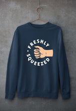 Load image into Gallery viewer, Orange Cassidy - Freshly Squeezed Unisex Sweatshirt for Men/Women-S(40 Inches)-Navy Blue-Ektarfa.online
