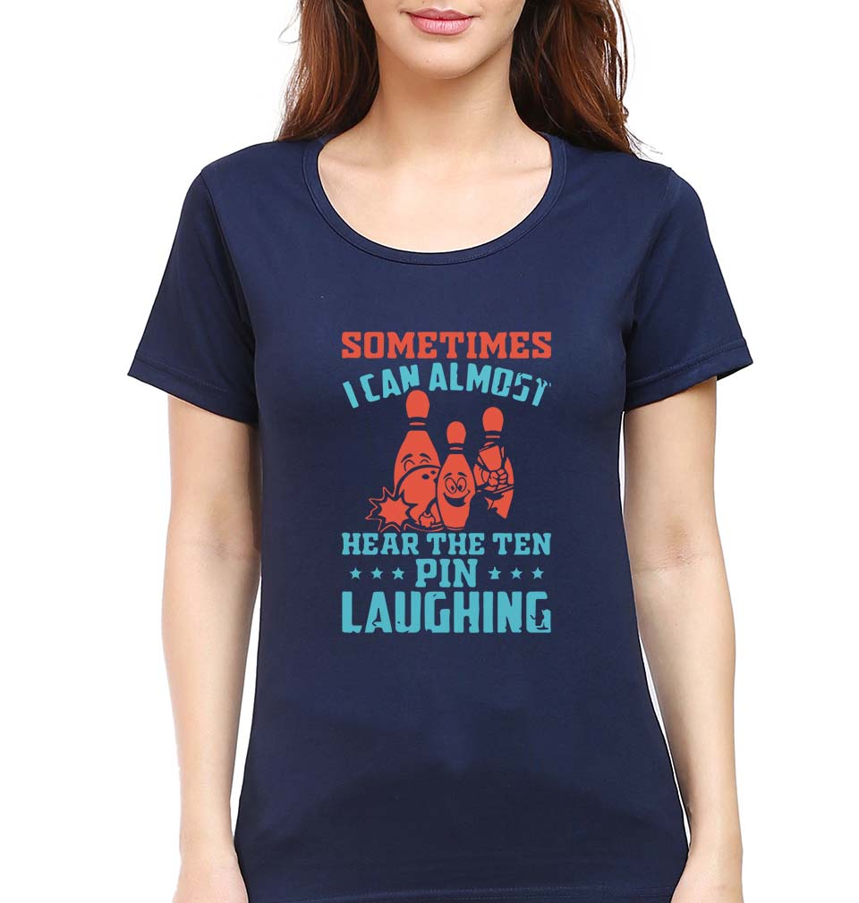 Bowling T-Shirt for Women-Navy Blue-Ektarfa.online