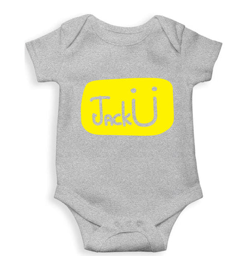 Jack u Kids Romper For Baby Boy/Girl-0-5 Months(18 Inches)-Grey-Ektarfa.online