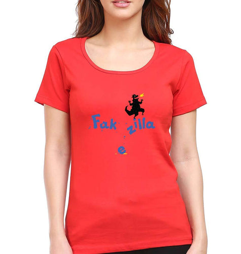 Godzilla T-Shirt for Women-Red-Ektarfa.online