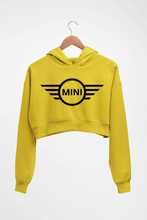 Load image into Gallery viewer, Mini Cooper Crop HOODIE FOR WOMEN-Mustard Yellow-Ektarfa.online
