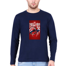 Load image into Gallery viewer, Spider Man Superhero Full Sleeves T-Shirt for Men-Navy Blue-Ektarfa.online
