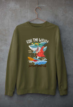 Load image into Gallery viewer, Shark Unisex Sweatshirt for Men/Women-S(40 Inches)-Olive Green-Ektarfa.online
