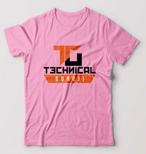 Load image into Gallery viewer, Technical Guruji(Gaurav Chaudhary) T-Shirt for Men-S(38 Inches)-Light Baby Pink-Ektarfa.online

