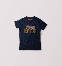 Load image into Gallery viewer, Feminist Kids T-Shirt for Boy/Girl-0-1 Year(20 Inches)-Navy Blue-Ektarfa.online

