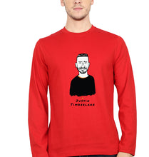 Load image into Gallery viewer, Justin Timberlake Full Sleeves T-Shirt for Men-Red-Ektarfa.online
