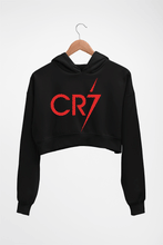 Load image into Gallery viewer, Cristiano Ronaldo CR7 Crop HOODIE FOR WOMEN-Black-Ektarfa.online
