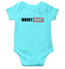 Load image into Gallery viewer, Money Heist Kids Romper For Baby Boy/Girl-0-5 Months(18 Inches)-Sky Blue-Ektarfa.online
