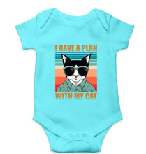 Load image into Gallery viewer, Cat Kids Romper For Baby Boy/Girl-0-5 Months(18 Inches)-Sky Blue-Ektarfa.online
