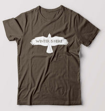 Load image into Gallery viewer, GOT Game Of Thrones Winter Is Here T-Shirt for Men-Olive Green-Ektarfa.online

