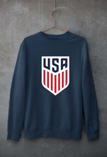 Load image into Gallery viewer, USA Football Unisex Sweatshirt for Men/Women-S(40 Inches)-Navy Blue-Ektarfa.online
