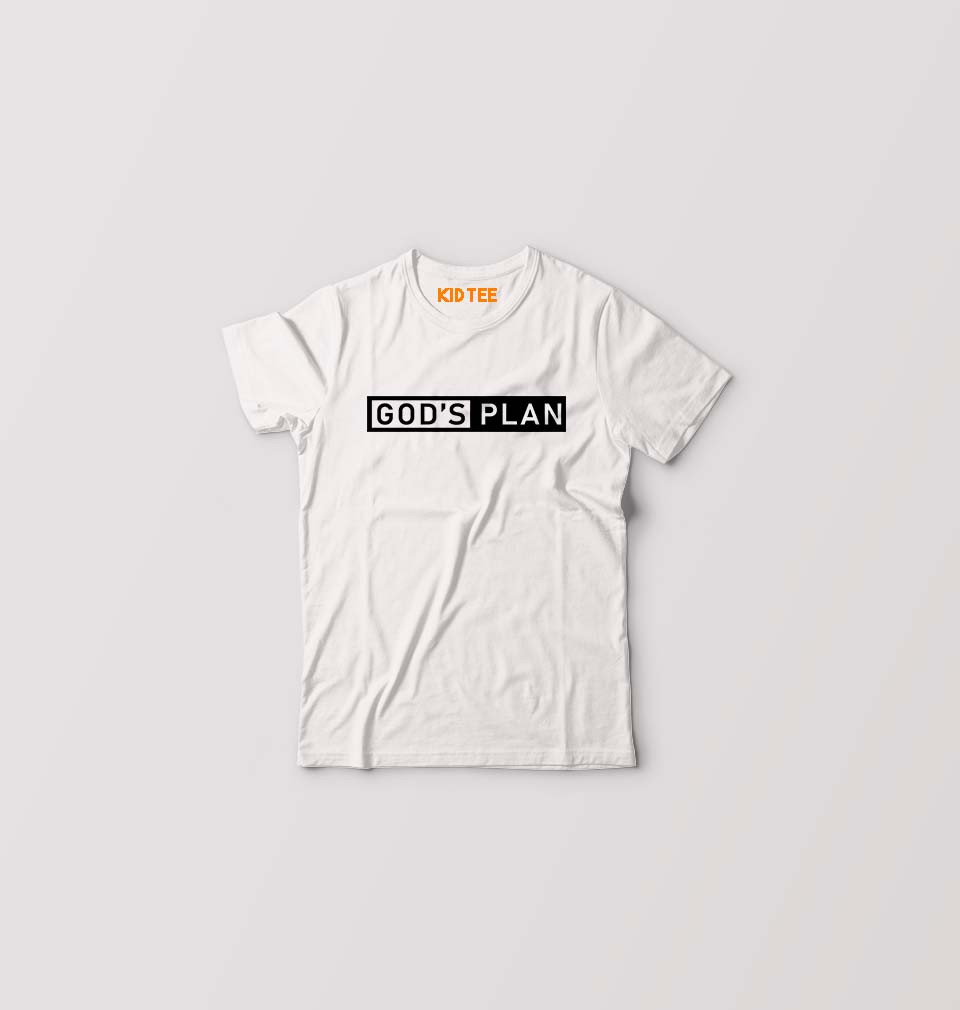 God's plan Kids T-Shirt for Boy/Girl-0-1 Year(20 Inches)-White-Ektarfa.online