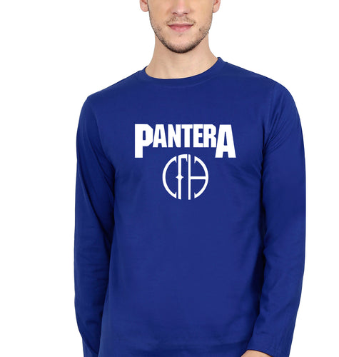 Pantera Full Sleeves T-Shirt for Men-Royal Blue-Ektarfa.online