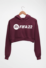 Load image into Gallery viewer, Fifa 22 Crop HOODIE FOR WOMEN-Maroon-Ektarfa.online
