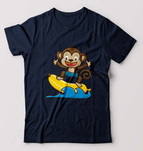 Load image into Gallery viewer, Monkey Banana T-Shirt for Men-Navy Blue-Ektarfa.online
