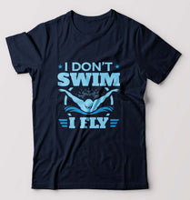 Load image into Gallery viewer, Swim T-Shirt for Men-Navy Blue-Ektarfa.online
