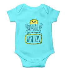 Load image into Gallery viewer, Smile are Always in Fashion Kids Romper For Baby Boy/Girl-0-5 Months(18 Inches)-Sky Blue-Ektarfa.online
