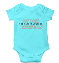 Load image into Gallery viewer, Share Market(Stock Market) Kids Romper For Baby Boy/Girl-0-5 Months(18 Inches)-Sky Blue-Ektarfa.online
