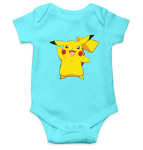 Load image into Gallery viewer, Pikachu Kids Romper Kids Romper For Baby Boy/Girl-0-5 Months(18 Inches)-Sky Blue-Ektarfa.online
