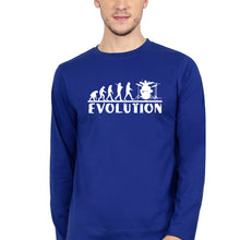 Load image into Gallery viewer, Drummer Evolution Full Sleeves T-Shirt for Men-Royal blue-Ektarfa.online

