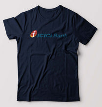 Load image into Gallery viewer, ICICI Bank T-Shirt for Men-S(38 Inches)-Navy Blue-Ektarfa.online
