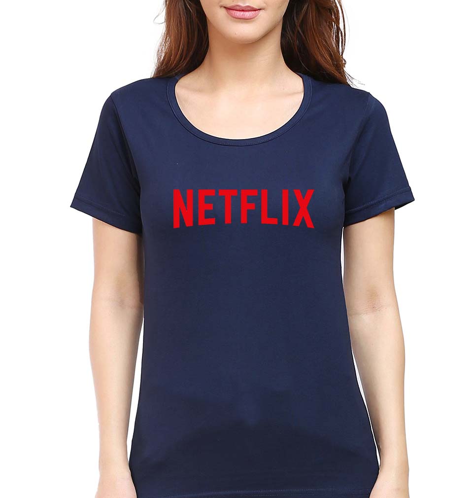 Netflix T-Shirt for Women-Navy Blue-Ektarfa.online