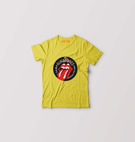 Rolling Stones Kids T-Shirt for Boy/Girl-Yellow-Ektarfa.online