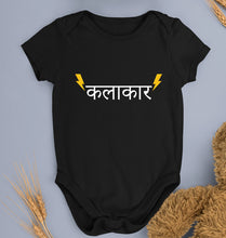 Load image into Gallery viewer, Kalakar Kids Romper For Baby Boy/Girl-0-5 Months(18 Inches)-Black-Ektarfa.online
