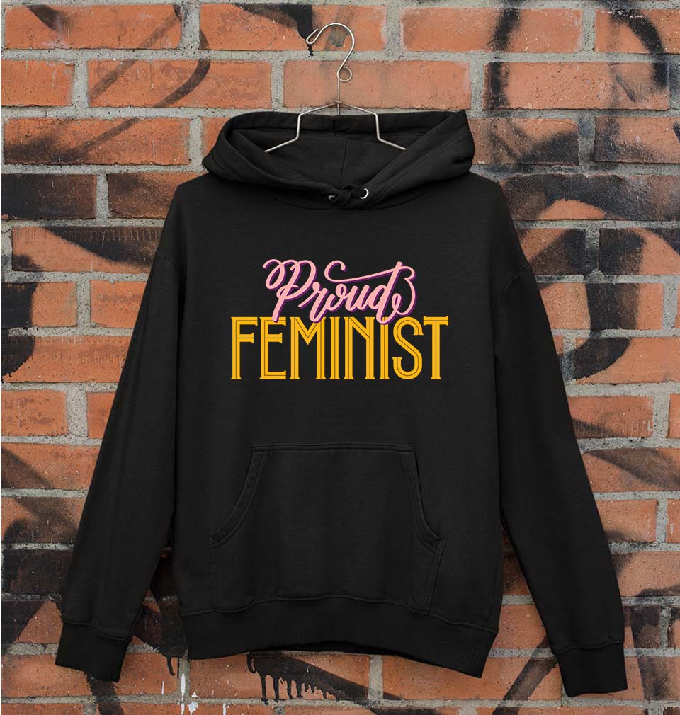 Feminist Unisex Hoodie for Men/Women-S(40 Inches)-Black-Ektarfa.online