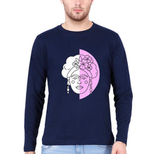 Load image into Gallery viewer, Frida Kahlo Full Sleeves T-Shirt for Men-Navy Blue-Ektarfa.online
