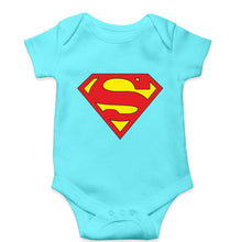Load image into Gallery viewer, Superman Kids Romper For Baby Boy/Girl-0-5 Months(18 Inches)-Sky Blue-Ektarfa.online
