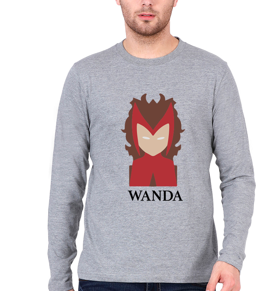 Wanda Full Sleeves T-Shirt for Men-Grey Melange-Ektarfa.online