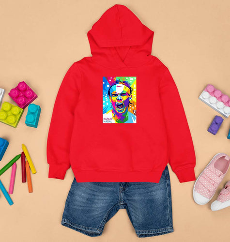 Rafael Nadal (RAFA) Kids Hoodie for Boy/Girl-Red-Ektarfa.online