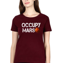 Load image into Gallery viewer, Occupy Mars Elon Musk T-Shirt for Women-Maroon-Ektarfa.online
