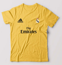 Load image into Gallery viewer, Real Madrid T-Shirt for Men-S(38 Inches)-Golden yellow-Ektarfa.online
