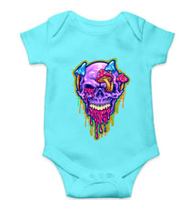 Load image into Gallery viewer, Trippy Psychedelic Skull Romper For Baby Boy/Girl-Skyblue-Ektarfa.online
