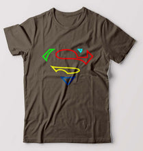 Load image into Gallery viewer, Superman Superhero T-Shirt for Men-Olive Green-Ektarfa.online
