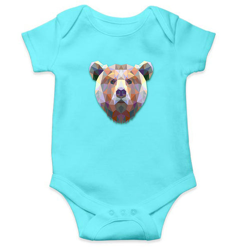 TRIANGLE_BEAR Kids Romper For Baby Boy/Girl-0-5 Months(18 Inches)-Sky Blue-Ektarfa.online