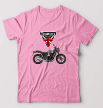 Load image into Gallery viewer, Triumph Motorcycles T-Shirt for Men-S(38 Inches)-Light Baby Pink-Ektarfa.online
