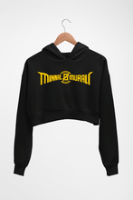 Load image into Gallery viewer, Minnal Murali Crop HOODIE FOR WOMEN-Black-Ektarfa.online
