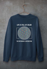 Load image into Gallery viewer, Life Unisex Sweatshirt for Men/Women-S(40 Inches)-Navy Blue-Ektarfa.online
