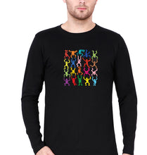 Load image into Gallery viewer, Keith Haring Funny Full Sleeves T-Shirt for Men-Black-Ektarfa.online
