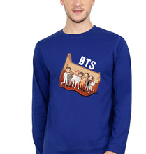 Load image into Gallery viewer, BTS Kpop Full Sleeves T-Shirt for Men-Royal Blue-Ektarfa.online

