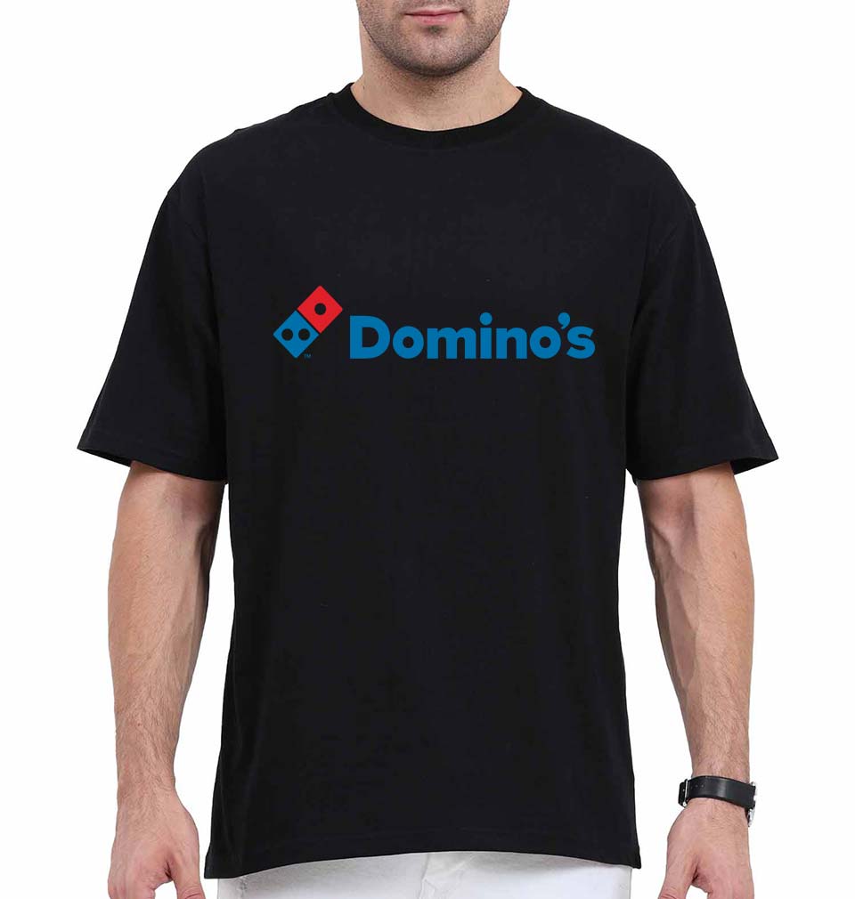 Domino's Oversized T-Shirt for Men-Black-Ektarfa.online