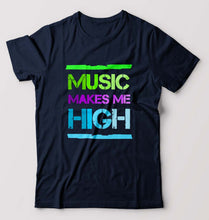 Load image into Gallery viewer, Music T-Shirt for Men-Navy Blue-Ektarfa.online
