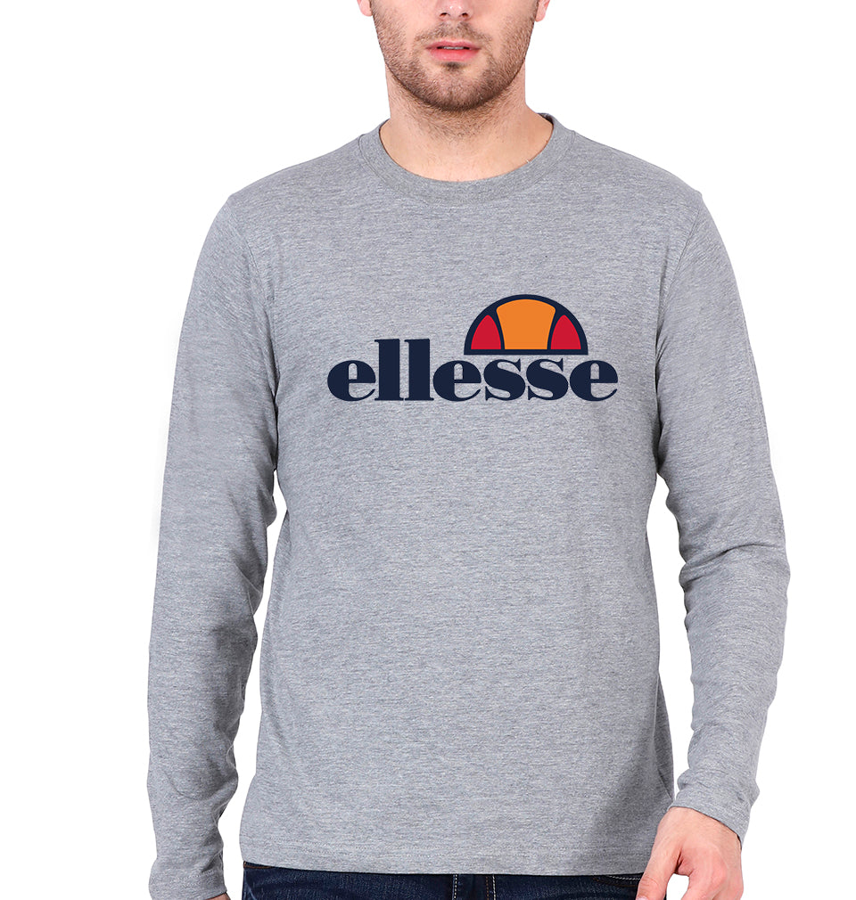 Ellesse Full Sleeves T-Shirt for Men-Grey Melange-Ektarfa.online