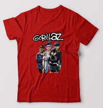 Load image into Gallery viewer, Gorillaz T-Shirt for Men-Red-Ektarfa.online
