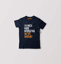 Load image into Gallery viewer, Internet Funny Kids T-Shirt for Boy/Girl-Navy Blue-Ektarfa.online
