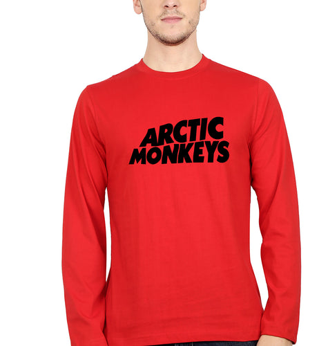 Arctic Monkeys Full Sleeves T-Shirt for Men-Red-Ektarfa.online