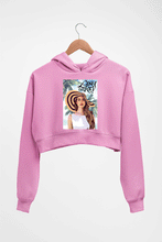 Load image into Gallery viewer, Lana Del Rey Crop HOODIE FOR WOMEN-Light Baby Pink-Ektarfa.online
